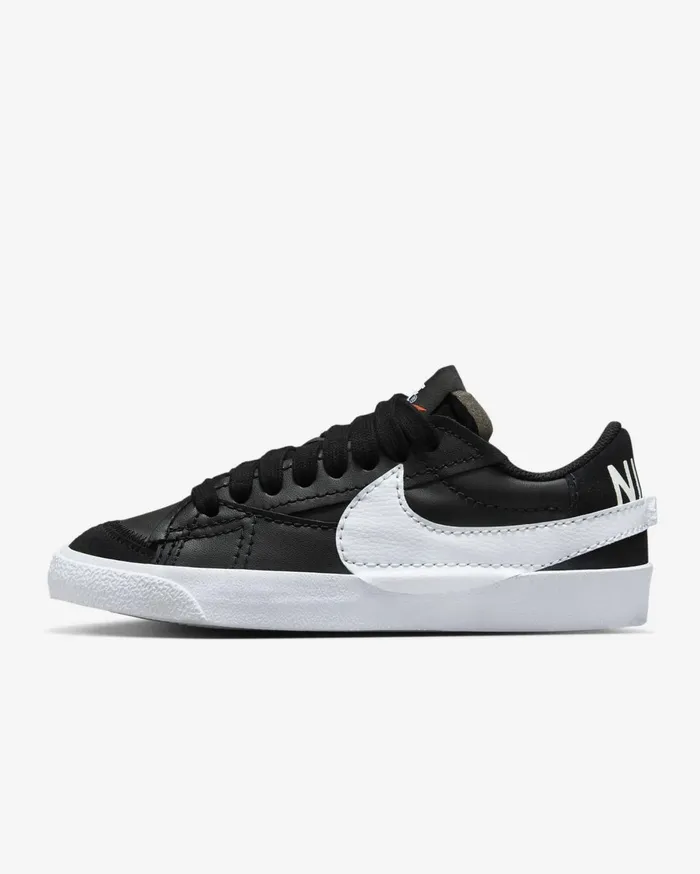 All Shoes Women Nike Blazer Low 03977 Jumbo Blackblackteam Orangewhite