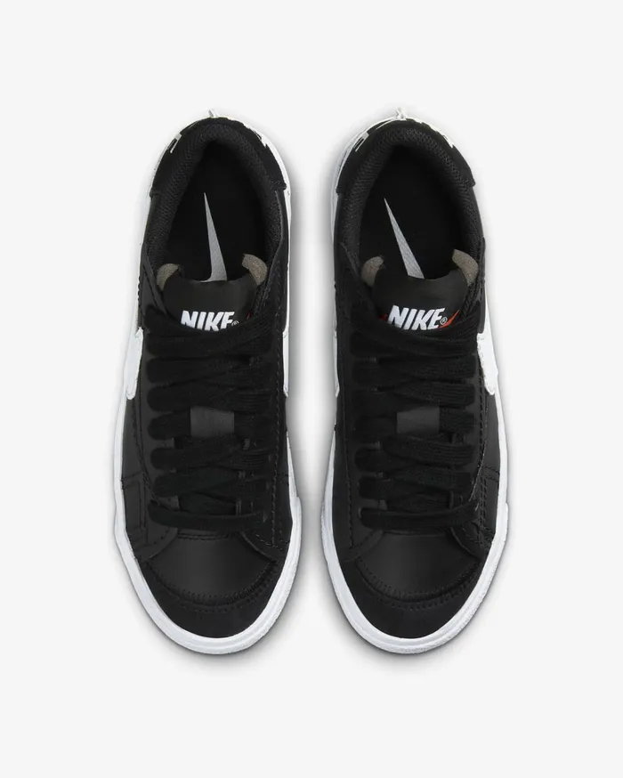 All Shoes Women Nike Blazer Low 03977 Jumbo Blackblackteam Orangewhite