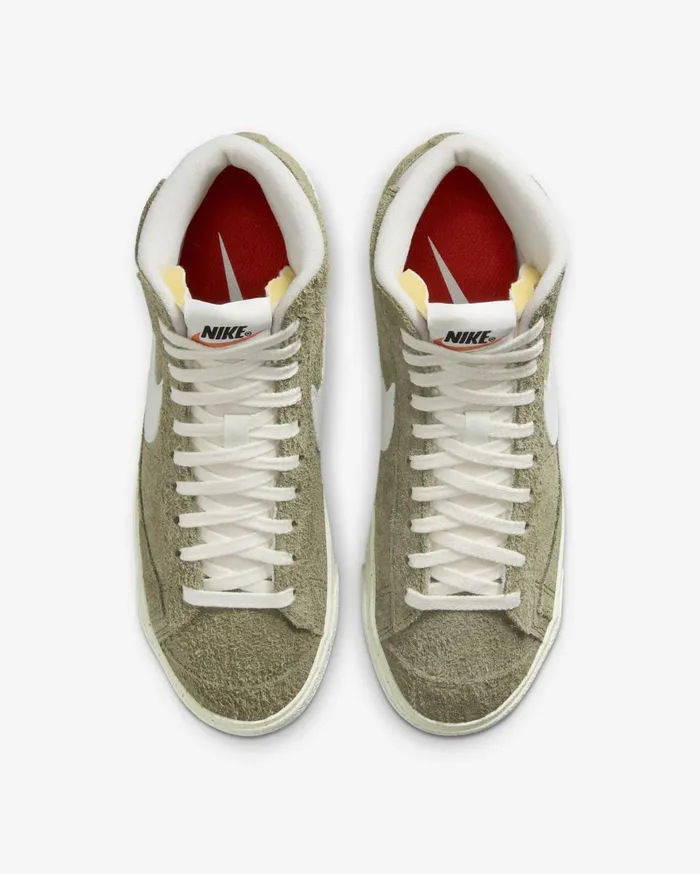 All Shoes Women Nike Blazer Mid 03977 Vintage Medium Olivecoconut Milkblacksail