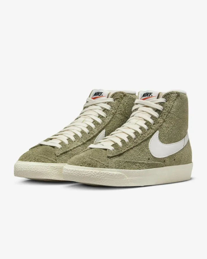 All Shoes Women Nike Blazer Mid 03977 Vintage Medium Olivecoconut Milkblacksail