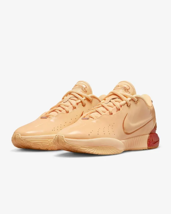 All Sports Women Nike LeBron XXI 039Dragon Pearl039 Melon Tintmetallic Red Bronzemonarch