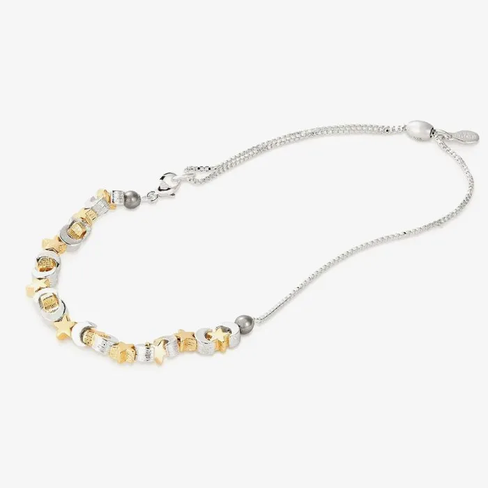 Anklets Women Alex And Ani Moon Star Charm Anklet Silver