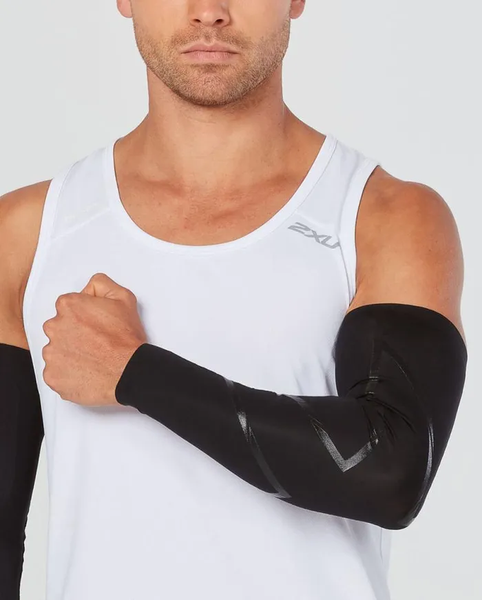 Arm and Calf Sleeves Accessories 2XU Force Compression Arm Guards Blacknero