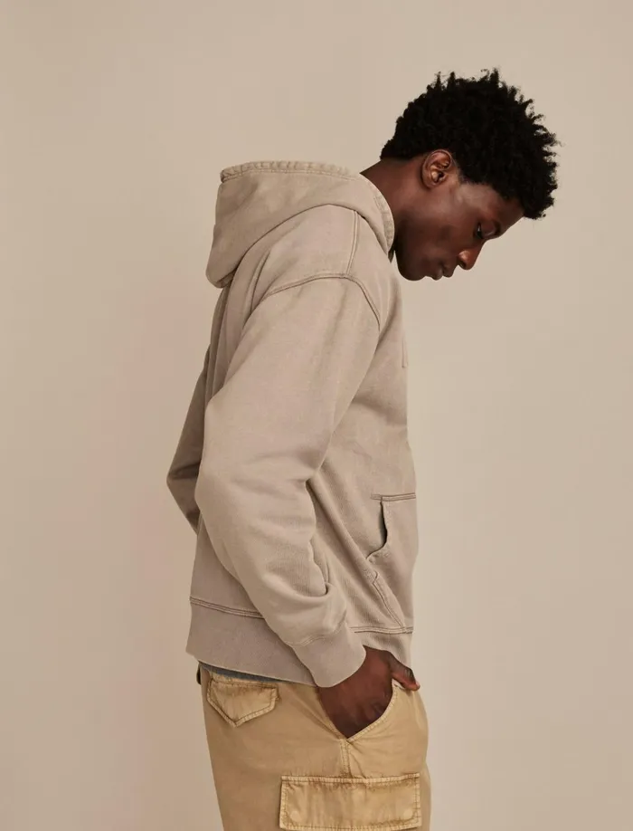 Army Hood Frost Grey Men Lucky Brand Graphic Tees