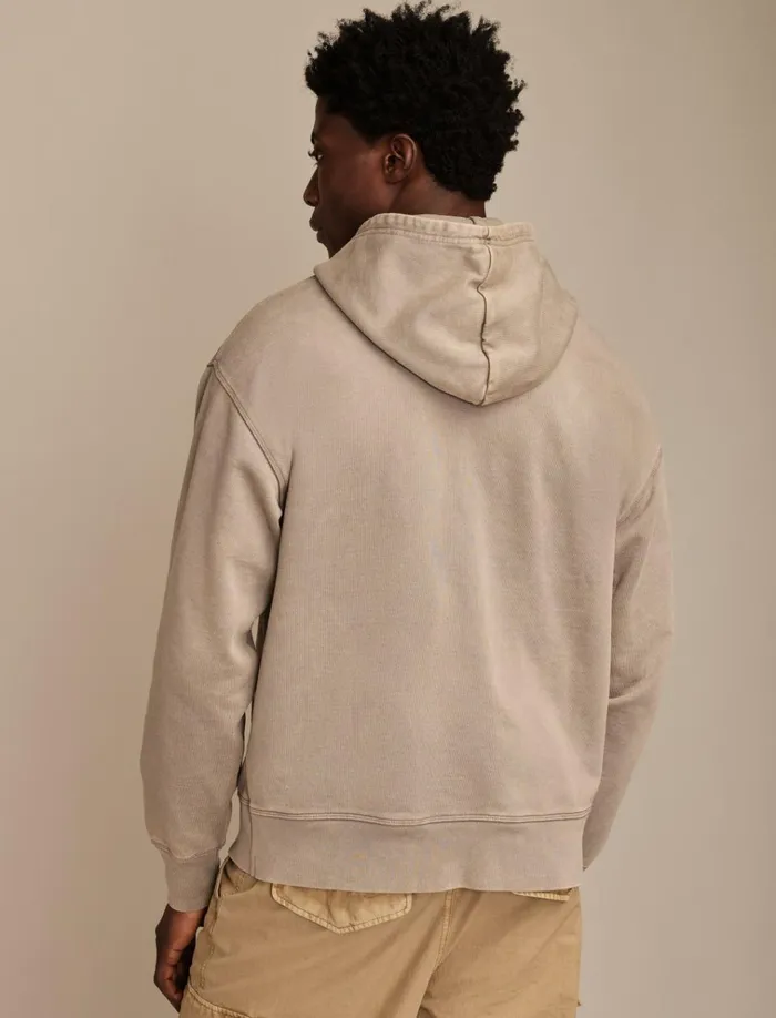 Army Hood Frost Grey Men Lucky Brand Graphic Tees