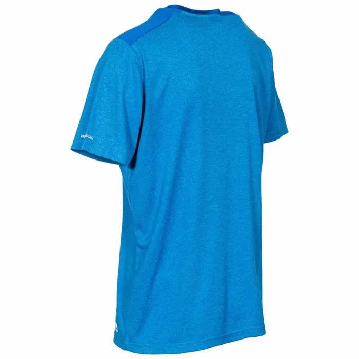 Astin Quick Dry Active Tshirt Vibrant Blue Marl Men Trespass TShirts