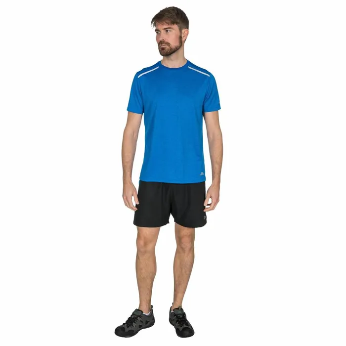 Astin Quick Dry Active Tshirt Vibrant Blue Marl Men Trespass TShirts