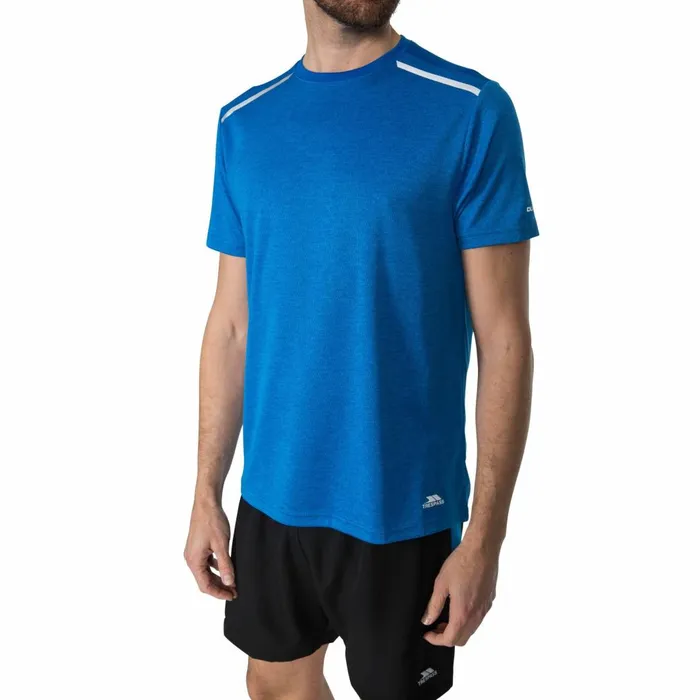 Astin Quick Dry Active Tshirt Vibrant Blue Marl Men Trespass TShirts