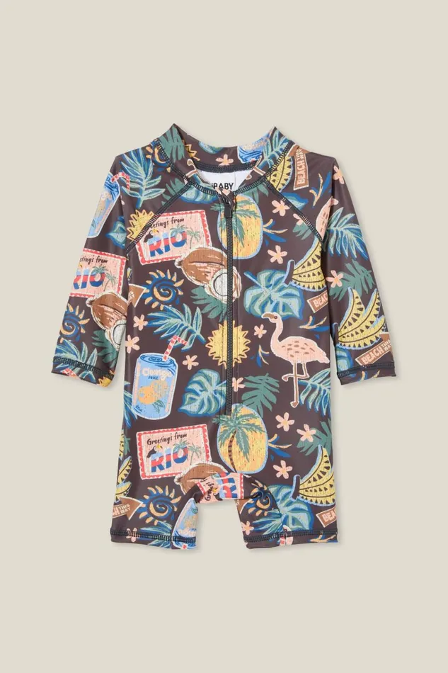 Baby Swimwear Cotton On Cameron Long Sleeve Swimsuit Phantomrio
