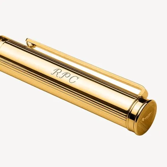 Ballpoint Pen 23ct Gold Plated Women Aspinal Of London Luxury Engraved Pens