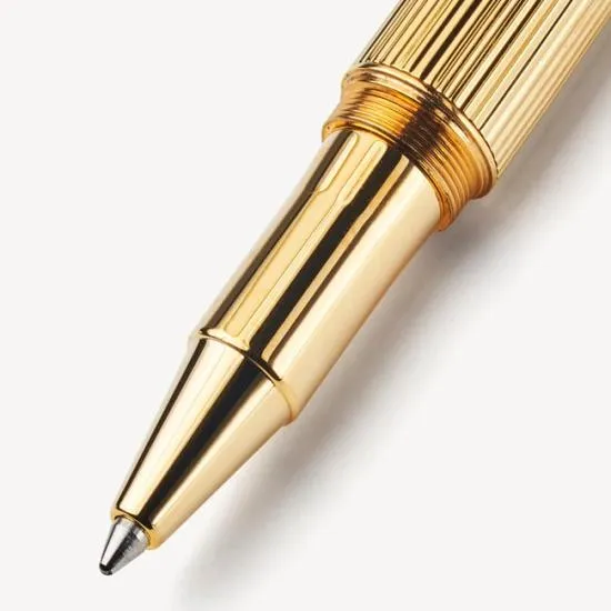 Ballpoint Pen 23ct Gold Plated Women Aspinal Of London Luxury Engraved Pens