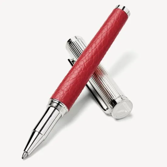 Ballpoint Pen Cardinal Red Pebble Women Aspinal Of London Luxury Engraved Pens