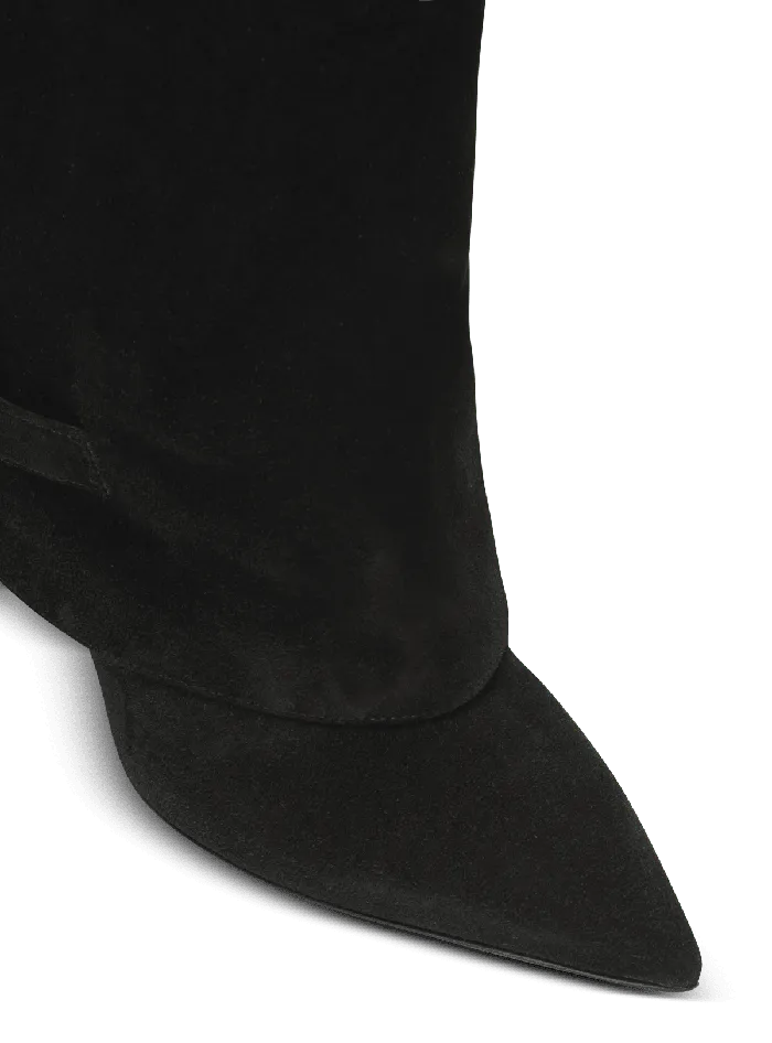 Balmain Boots Women Uma Boots In Suede Black
