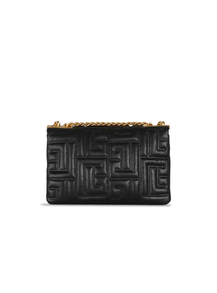 Balmain Crossbody Bags Women 1945 Soft Small Bag In Quilted Leather Black