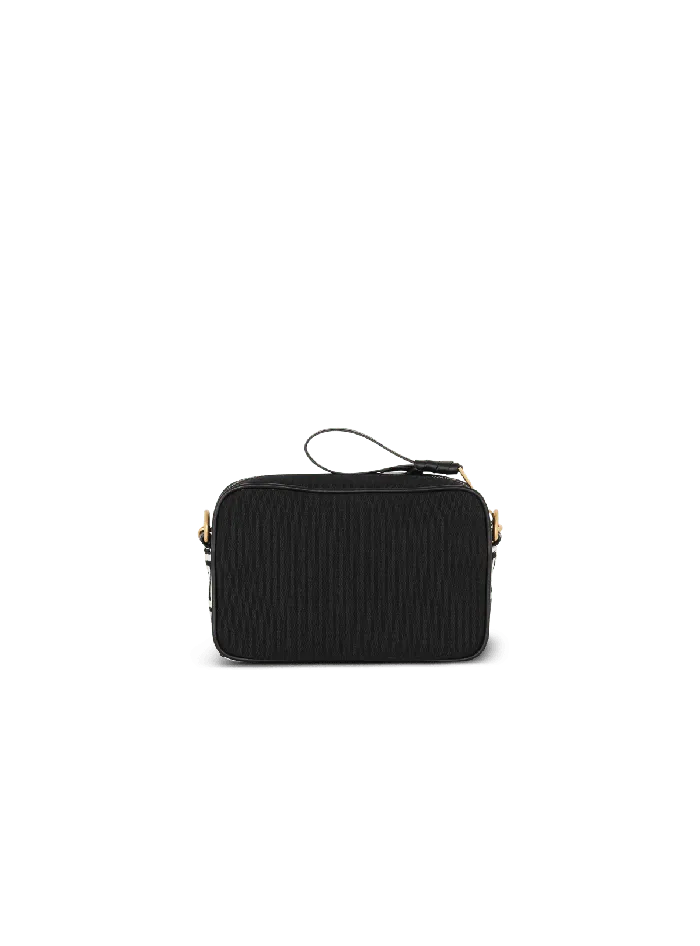 Balmain Crossbody Bags Women BArmy Canvas And Leather Clutch Black