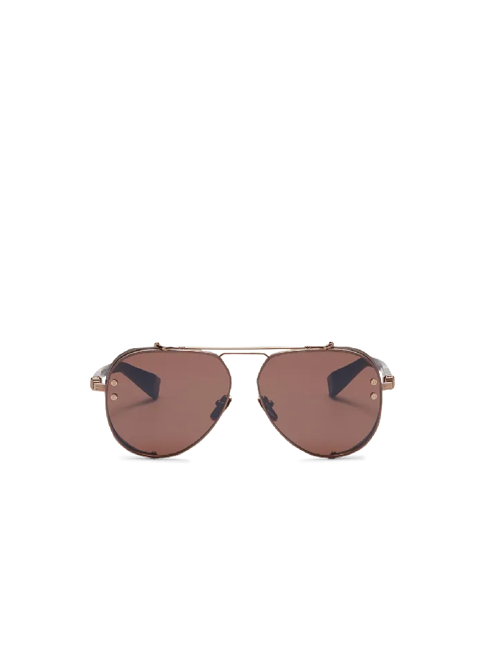 Balmain Eyewear WomenMen Capitaine Sunglasses Brown