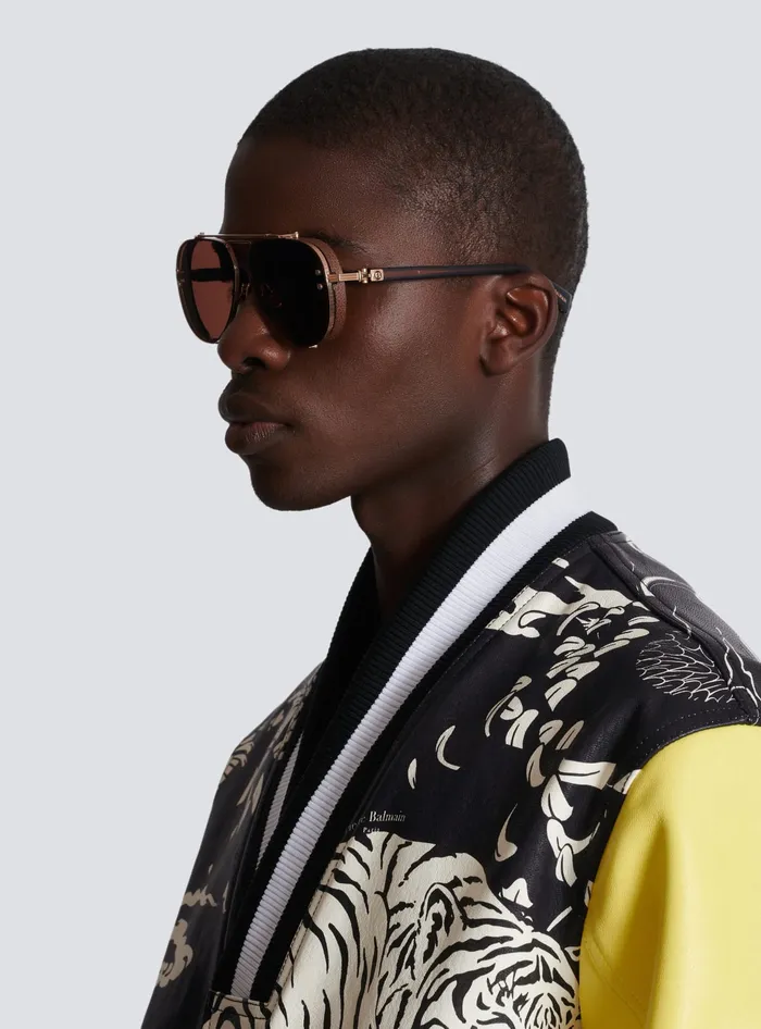 Balmain Eyewear WomenMen Capitaine Sunglasses Brown