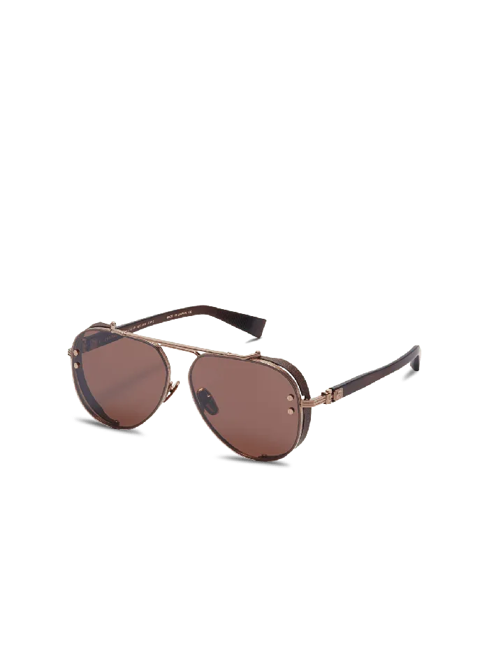 Balmain Eyewear WomenMen Capitaine Sunglasses Brown
