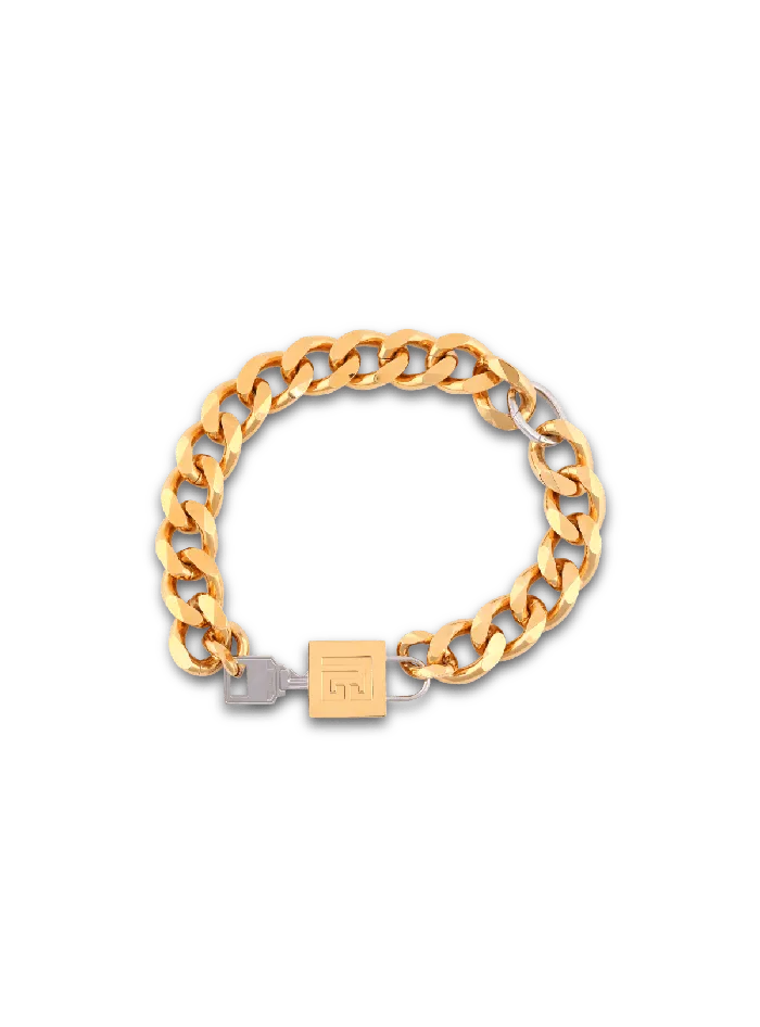 Balmain Fashion Jewelry Women KeyandLock Necklace Gold