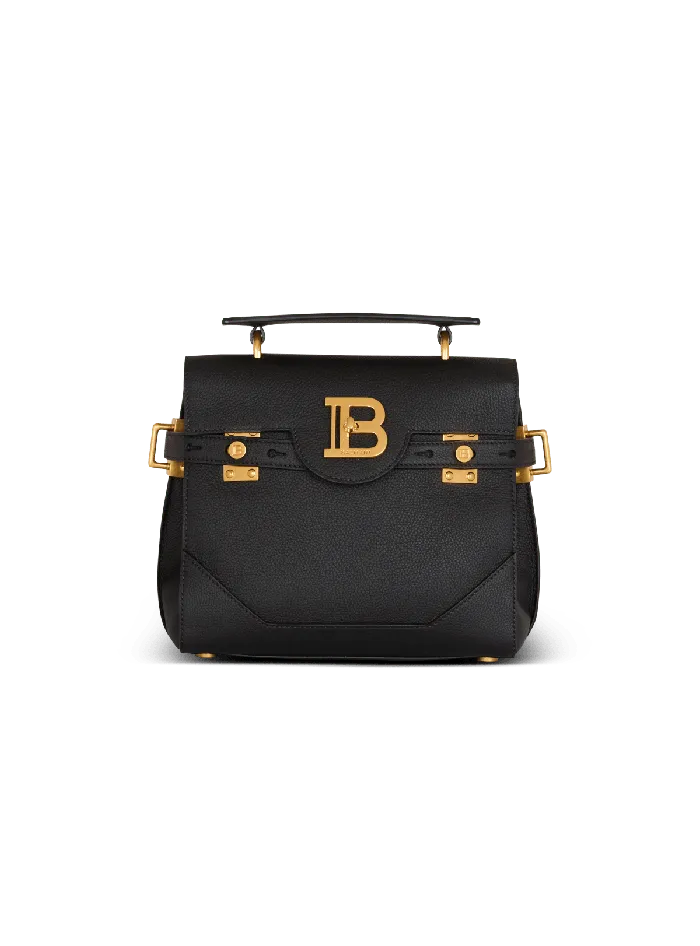 Balmain Handbags Women BBuzz 23 Grained Leather Bag Black