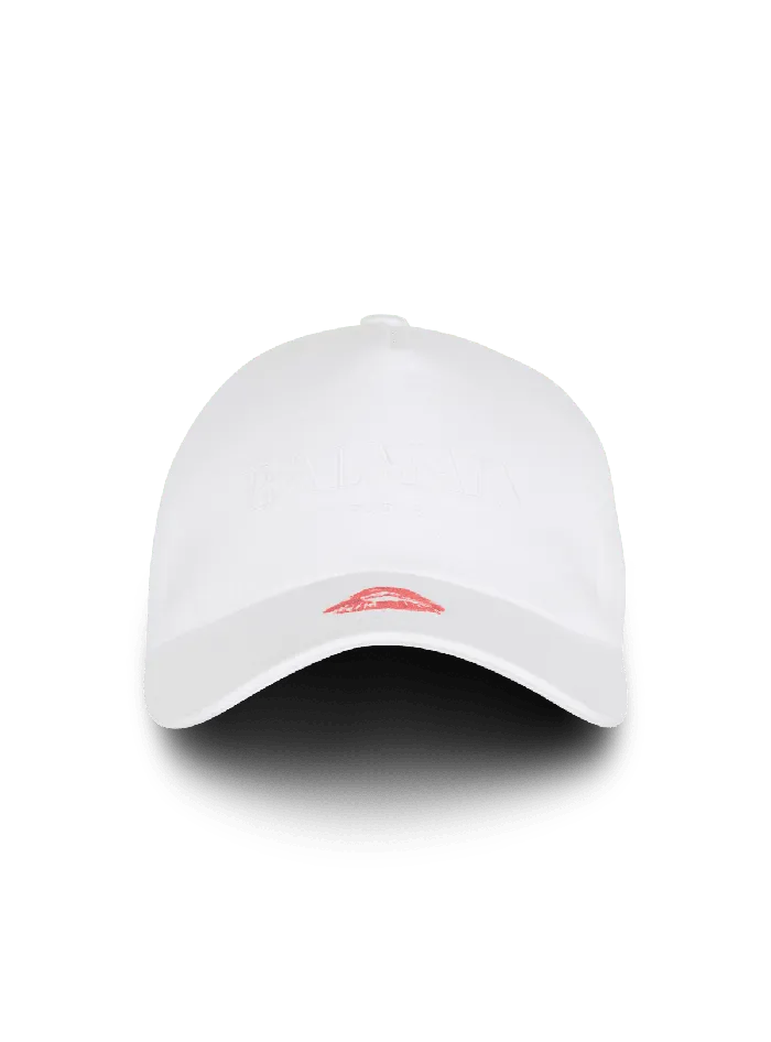 Balmain Hats And Caps Men Cotton Kiss Cap White