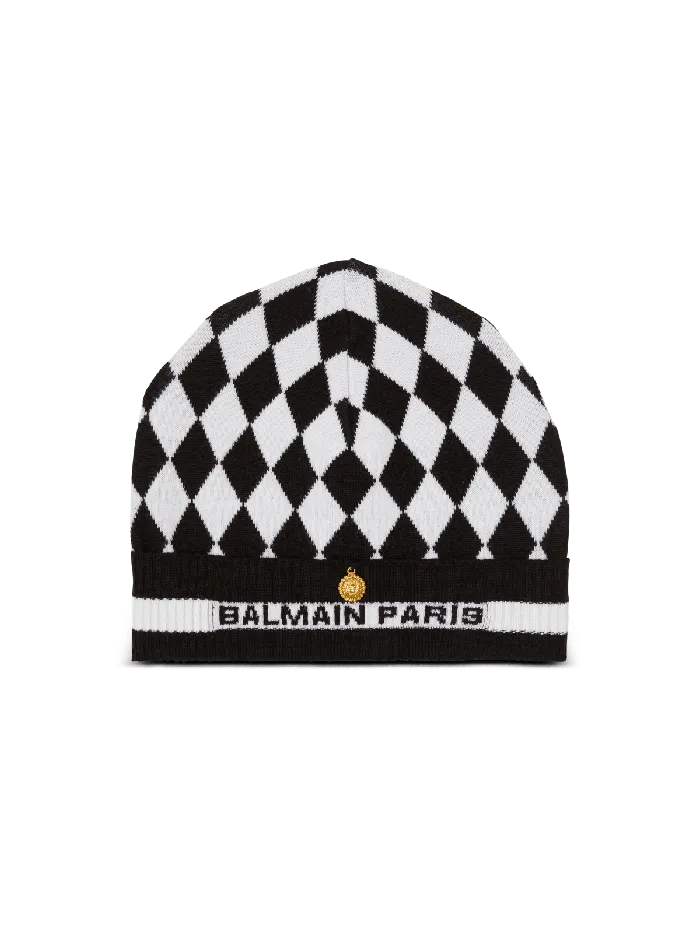 Balmain Hats And Caps Women Diamond Beanie Black