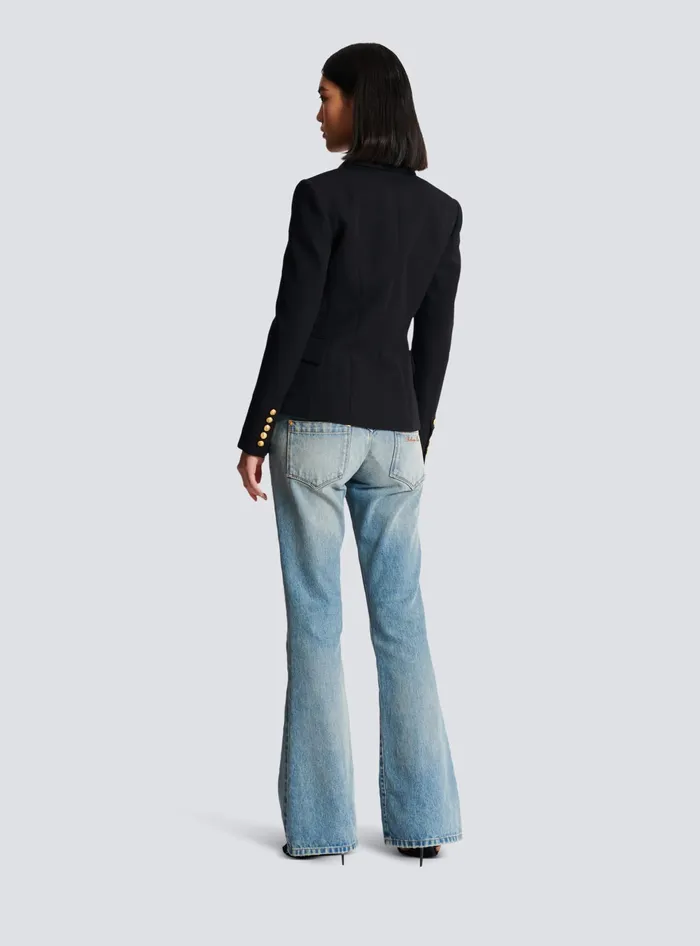 Balmain Jackets And Blazers Women Onebutton Wool Blazer Black