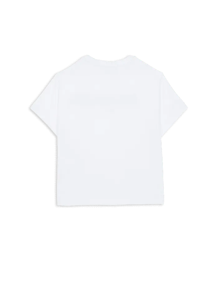 Balmain Kids Roman Tshirt White