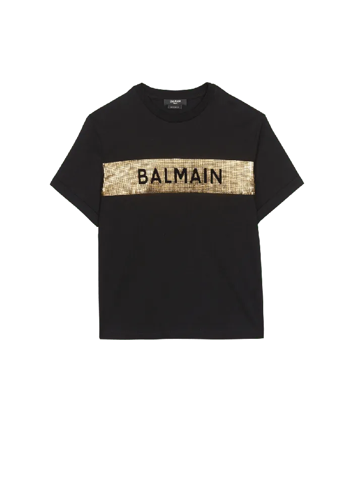 Balmain Kids Tshirt Black