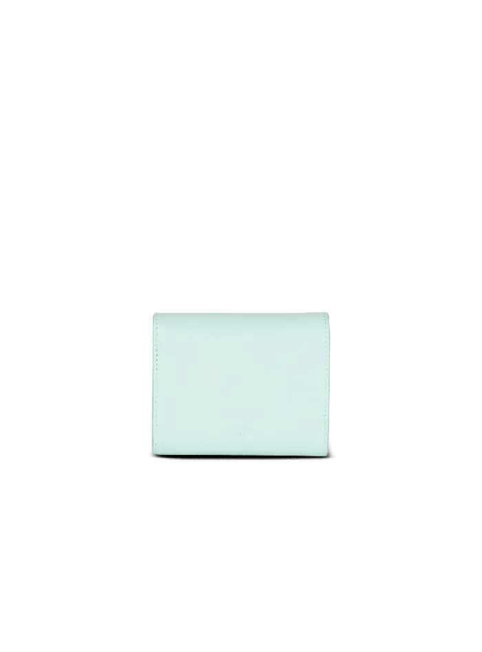 Balmain Small Leather Goods Women Calfskin BBuzz Trifold Wallet Blue