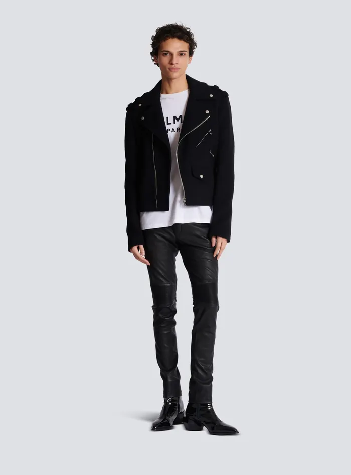 Balmain TShirts Men Printed Paris Shortsleeved Tshirt White