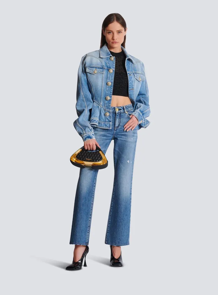 Balmain Tops And Shirts Women PB Labyrinth Knit Top Black