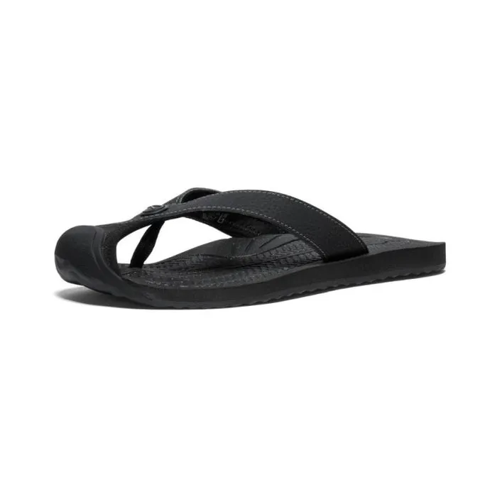 Barbados BlackSteel Grey Leather FlipFlop Women KEEN SlipOns Barbados BlackSteel Grey Leather FlipFlop Women KEEN SlipOns