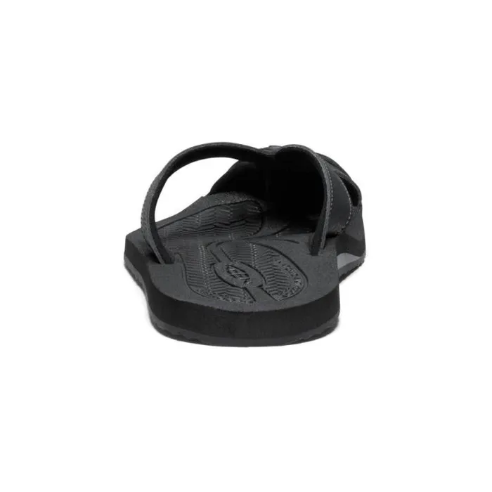 Barbados BlackSteel Grey Leather FlipFlop Women KEEN SlipOns Barbados BlackSteel Grey Leather FlipFlop Women KEEN SlipOns
