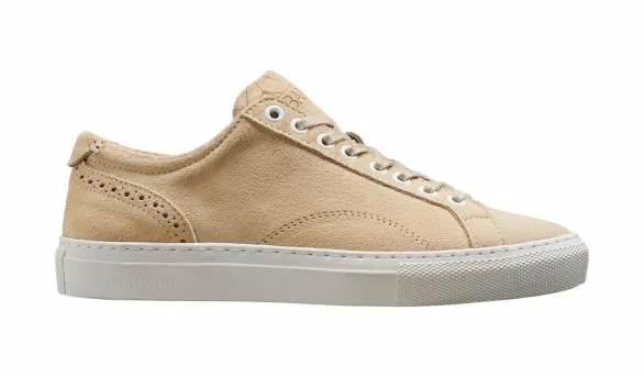 Barker Shoes Isla 8211 Beige Suede Hand Stitched Rubber Sole Sneaker Beige Suede Hand Stitched Rubber Sole Sneaker Womens
