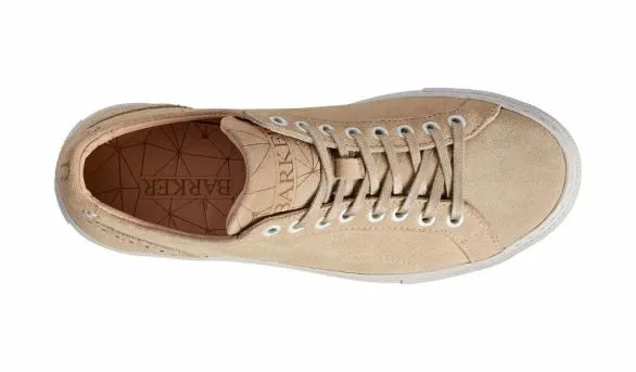 Barker Shoes Isla 8211 Beige Suede Hand Stitched Rubber Sole Sneaker Beige Suede Hand Stitched Rubber Sole Sneaker Womens