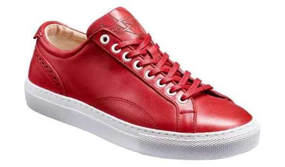 Barker Shoes Isla 8211 Red Calf Sneaker Shoe Red Calf Sneaker Shoe Womens