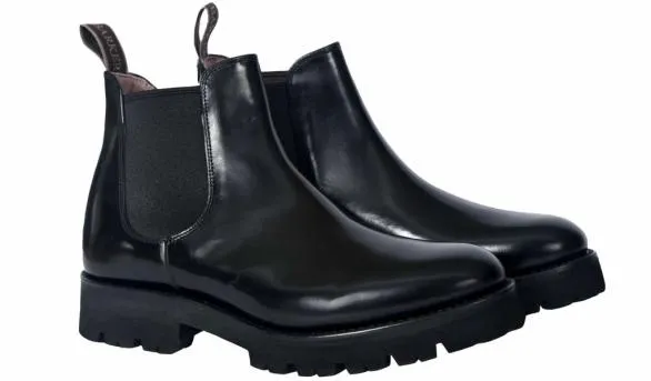 Barker Shoes Jenna 8211 Black Polish Black Polish Womens