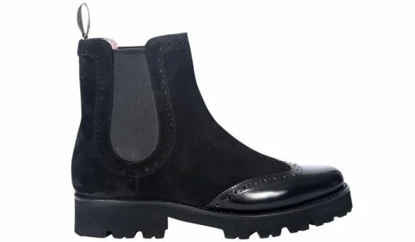 Barker Shoes Jessie 8211 Black Suede Black Polish Wing Black Suede Black Polish Wing Womens Barker Shoes Jessie 8211 Black Suede Black Polish Wing Black Suede Black Polish Wing Womens