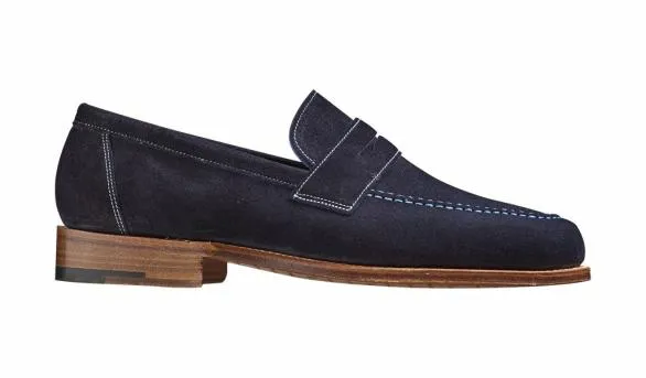Barker Shoes Jevington 8211 Navy Suede Navy Suede Mens