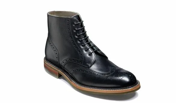 Barker Shoes Knights 8211 Black Alpine Grain Black Alpine Grain Mens