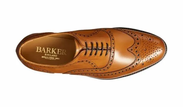 Barker Shoes Malton 8211 Cedar Calf Brogue Cedar Calf Brogue Mens