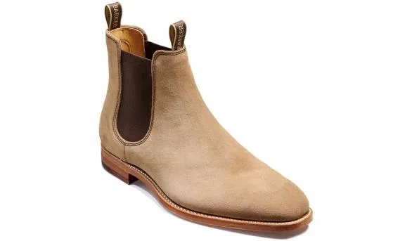 Barker Shoes Mansfield 8211 Taupe Suede Taupe Suede Mens