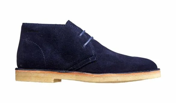 Barker Shoes Monty 8211 Navy Suede Boot Navy Suede Boot Mens