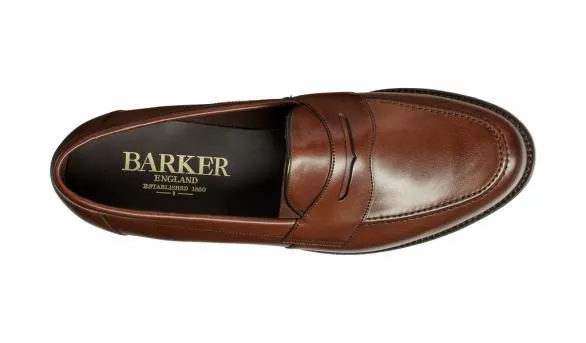 Barker Shoes Portsmouth 8211 Dark Walnut Calf Dark Walnut Calf Mens
