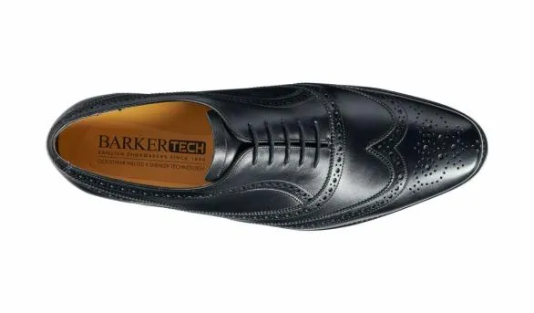 Barker Shoes Turing 8211 Black Calf Hand Stitched Oxford Black Calf Hand Stitched Oxford Mens