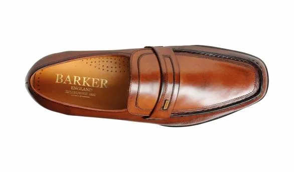 Barker Shoes Wesley 8211 Chestnut Calf Loafer Chestnut Calf Loafer Mens