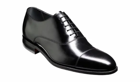 Barker Shoes Winsford 8211 Black HiShine Oxford Black Hishine Oxford Mens
