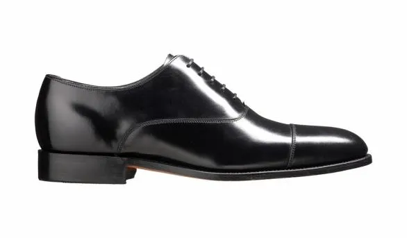 Barker Shoes Winsford 8211 Black HiShine Oxford Black Hishine Oxford Mens