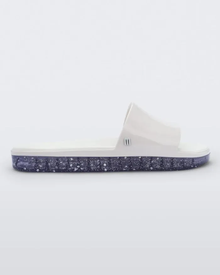 Beach White Glitterclear Women Melissa Slides